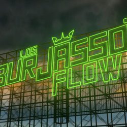 Cartel de "Burjassot Flow" en 'Los reyes del barrio'