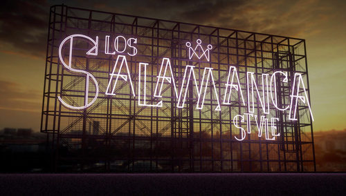 Cartel de los "Salamanca Style" en 'Los reyes del barrio'
