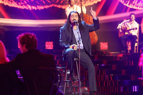 Raúl Pérez imita a Diego El Cigala en la gala 14 de 'Tu cara me suena'