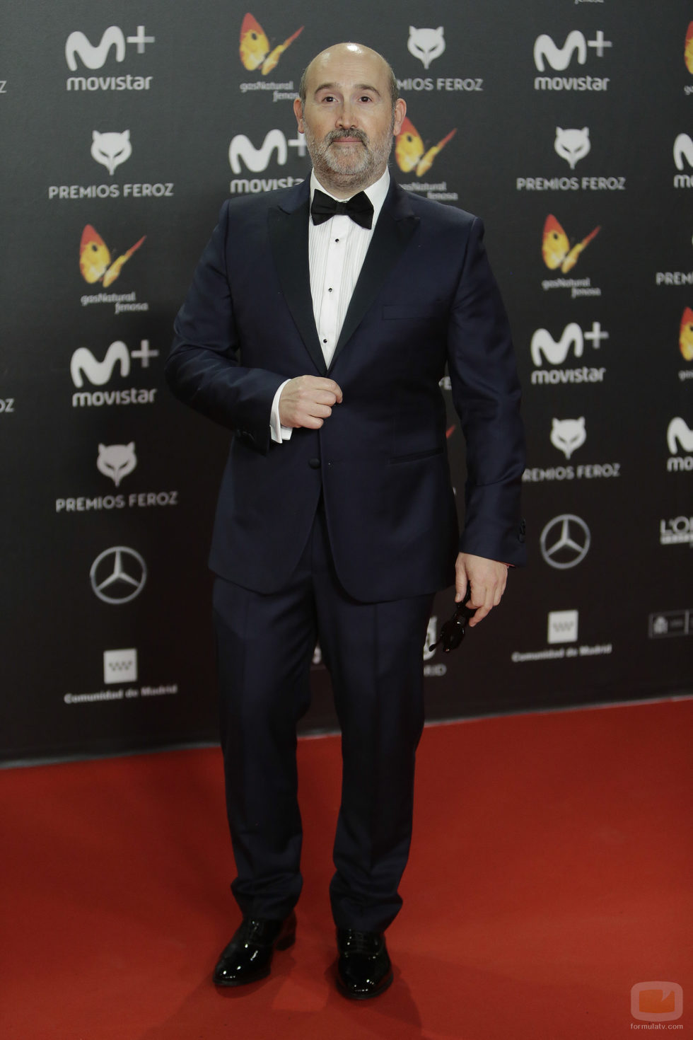 Javier Cámara posa en la alfombra roja de los Premios Feroz 2018