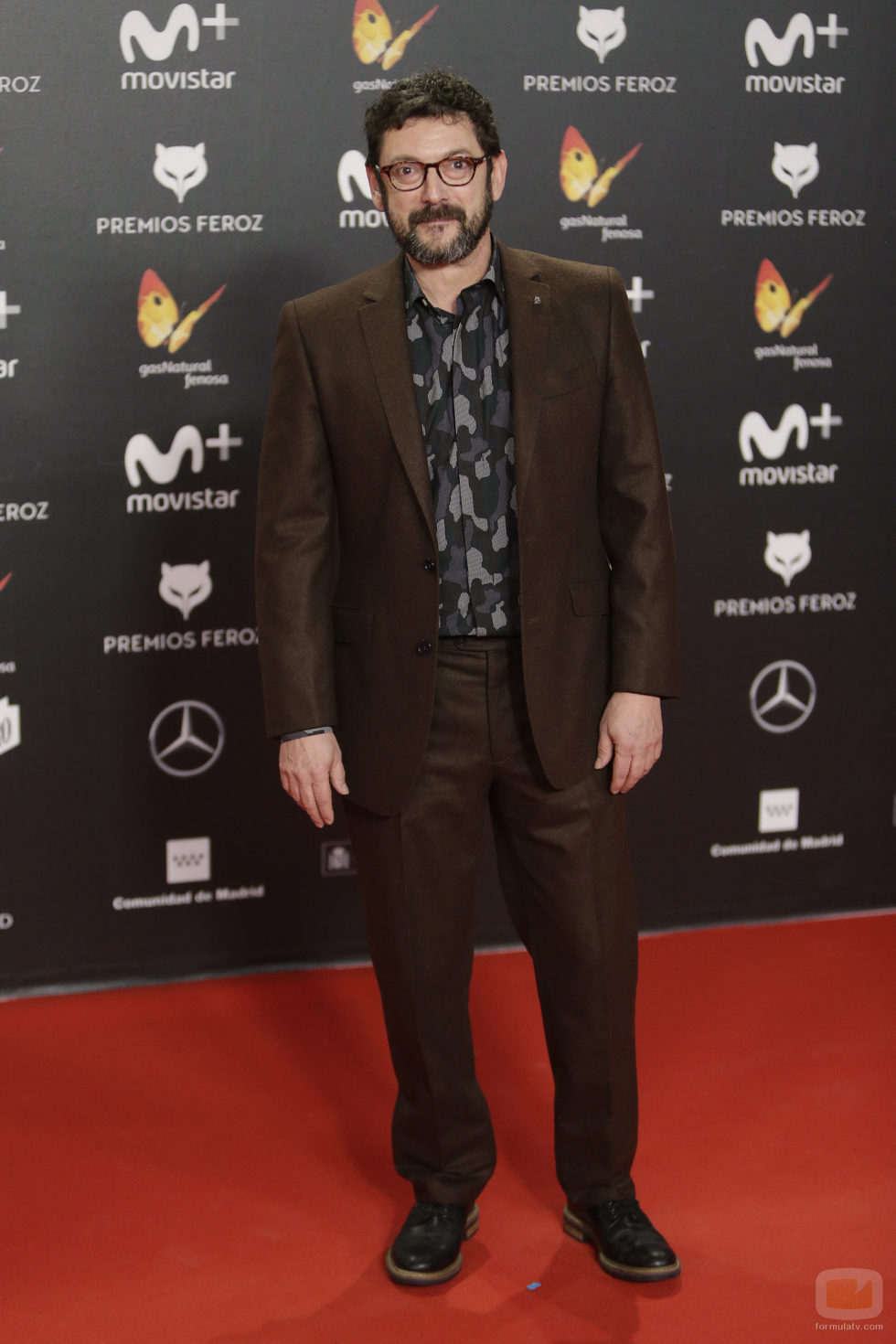Manolo Solo posa en la alfombra roja de los Premios Feroz 2018