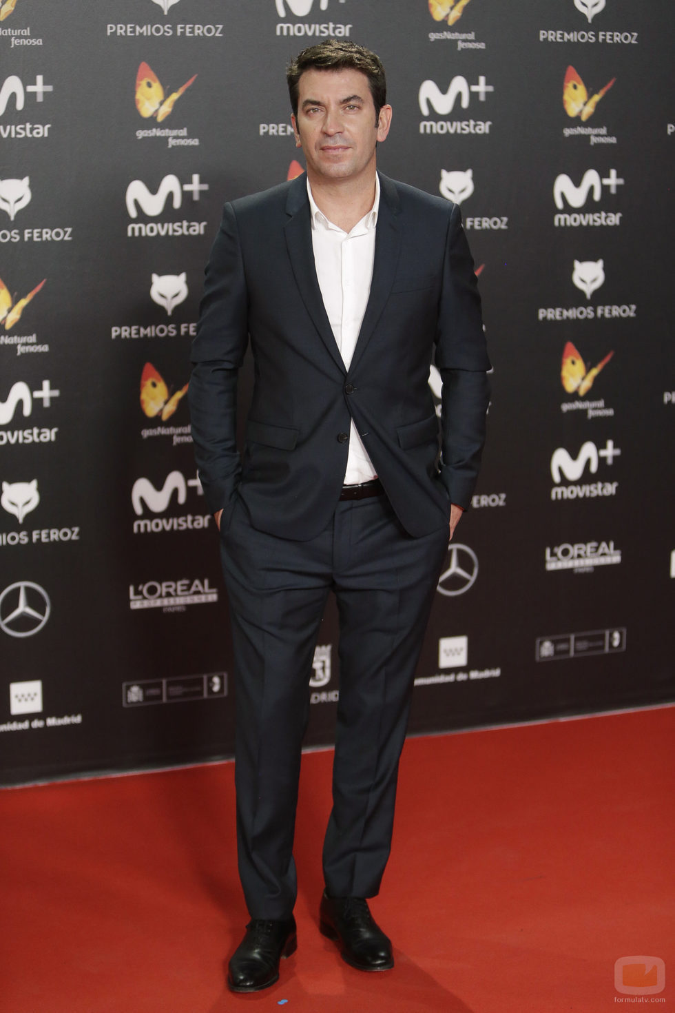 Arturo Valls posa en la alfombra roja de los Premios Feroz 2018