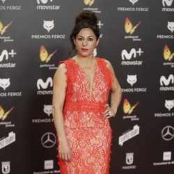 Cristina Medina posa en la alfombra roja de los Premios Feroz 2018