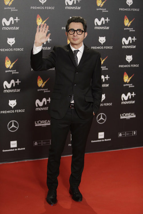 Berto Romero posa en la alfombra roja de los Premios Feroz 2018