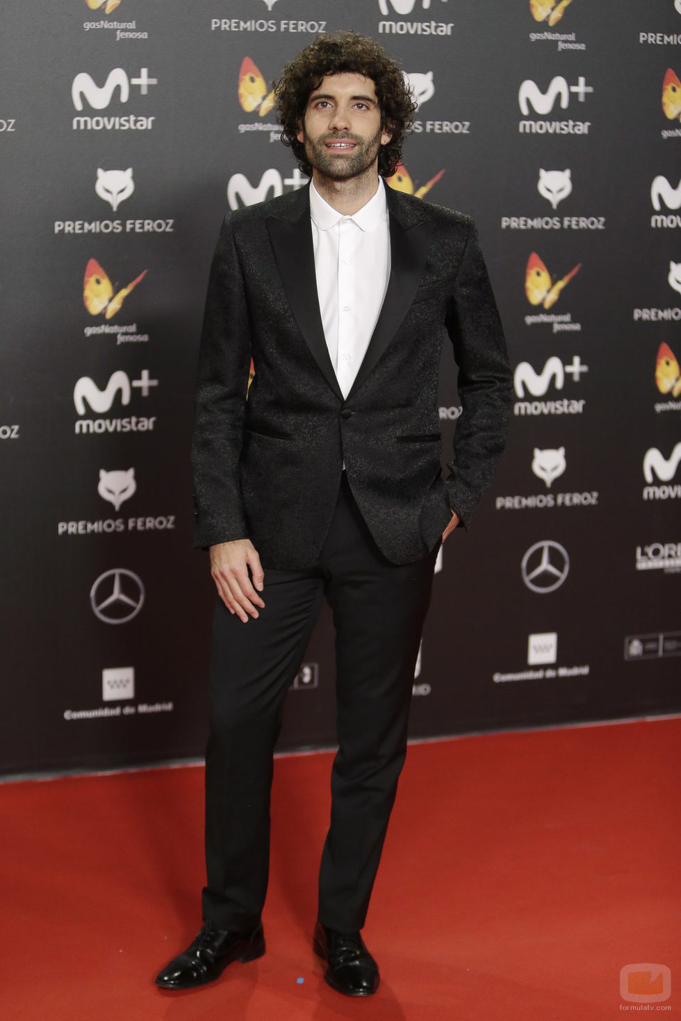 Tamar Novas posa en la alfombra roja de los Premios Feroz 2018