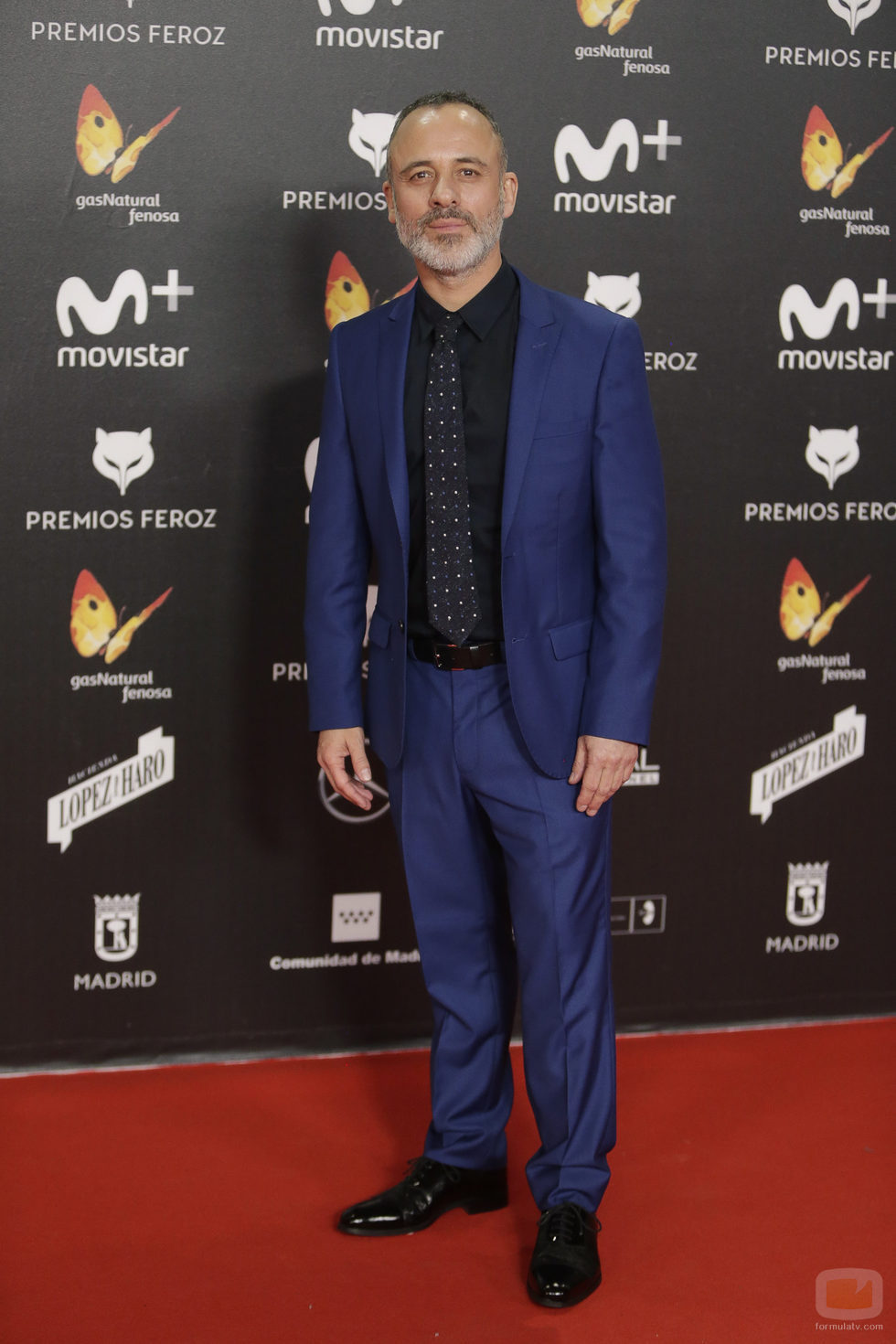 Javier Gutiérrez posa en la alfombra roja de los Premios Feroz 2018