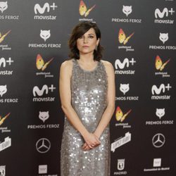 Marian Álvarez posa en la alfombra roja de los Premios Feroz 2018