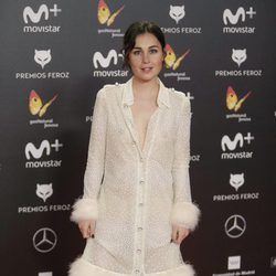 Nadia de Santiago posa en la alfombra roja de los Premios Feroz 2018