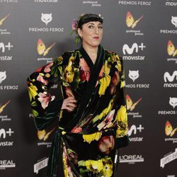 Rossy de Palma posa en la alfombra roja de los Premios Feroz 2018