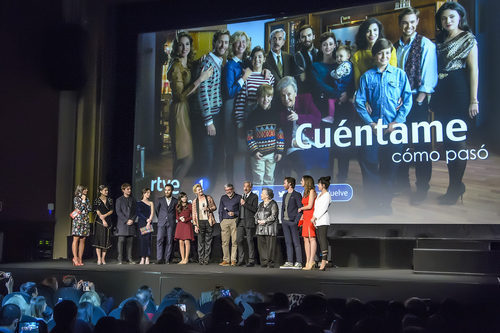Los actores de la serie presentando el primer episodio de la 19 temporada de 'Cuéntame cómo pasó'
