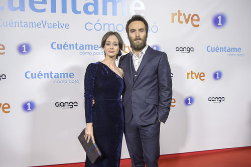 Elena Rivera y Ricardo Gómez en el preestreno de la temporada 19 de 'Cuéntame cómo pasó'
