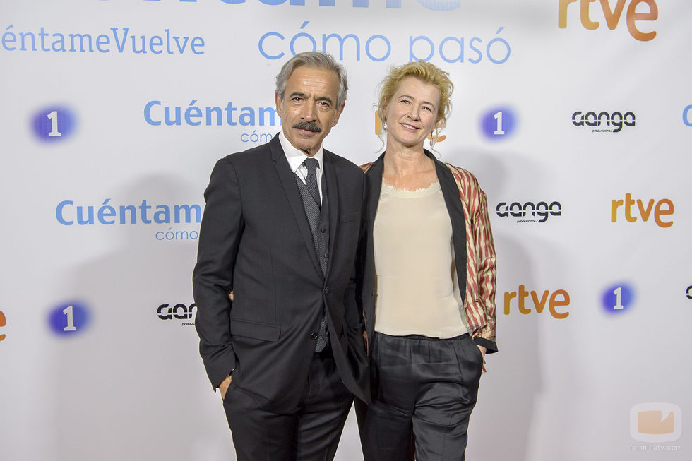 Imanol Arias y Ana Duato en el preestreno de la temporada 19 de 'Cuéntame cómo pasó'