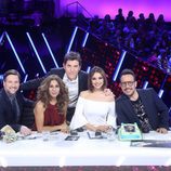 El jurado y Manel Fuentes en la gala 15 de 'Tu cara me suena'