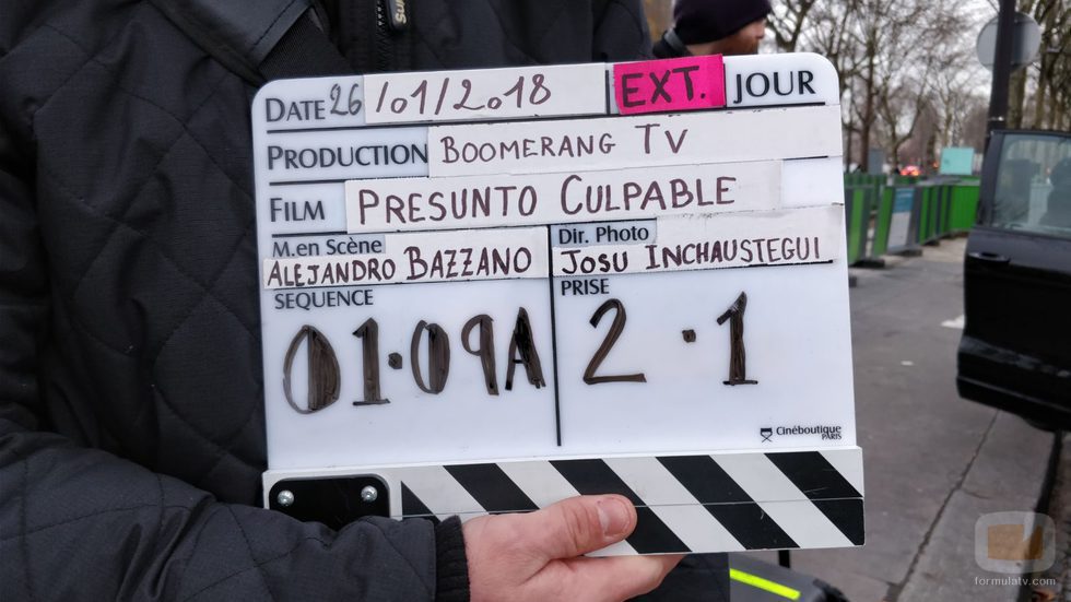 Claqueta de 'Presunto culpable'