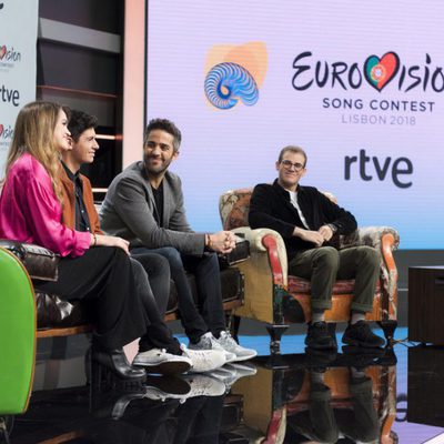 Alfred y Amaia durante la rueda de prensa de RTVE como representantes de España en Eurovisión 2018
