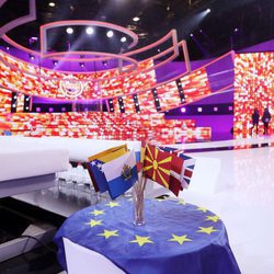 El plató en la Gala de Eurovisión de 'Tu cara me suena'