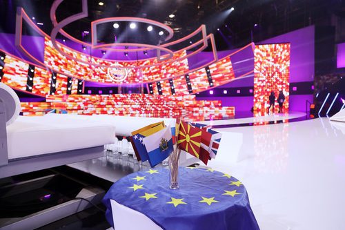 El plató en la Gala de Eurovisión de 'Tu cara me suena'