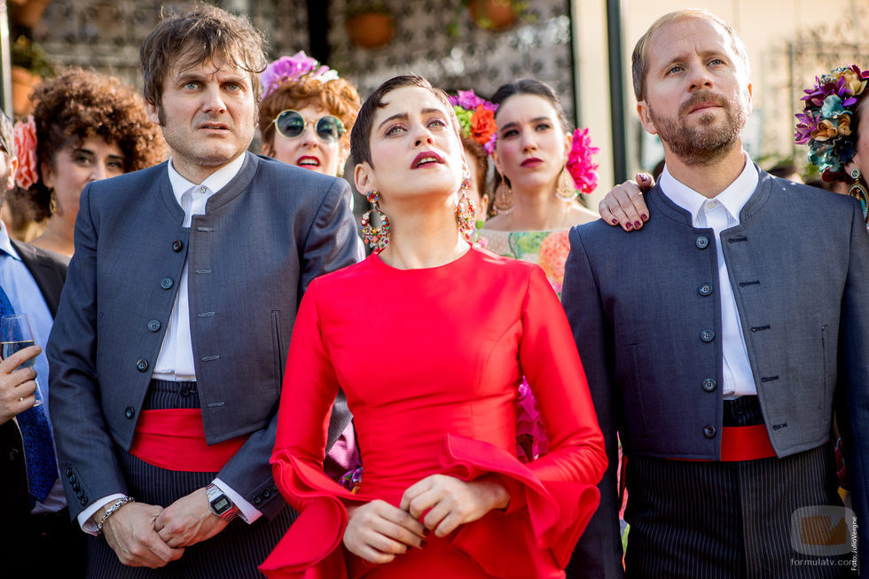 María León, Salva Reina y Alberto López en la cuarta temporada de 'Allí abajo'