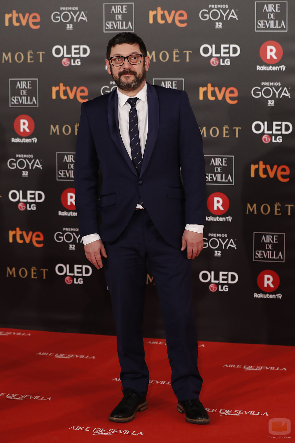 Manolo Solo posa en la alfombra roja de los Premios Goya 2018