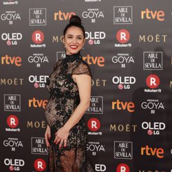 Cristina Brondo posa en la alfombra roja de los Premios Goya 2018