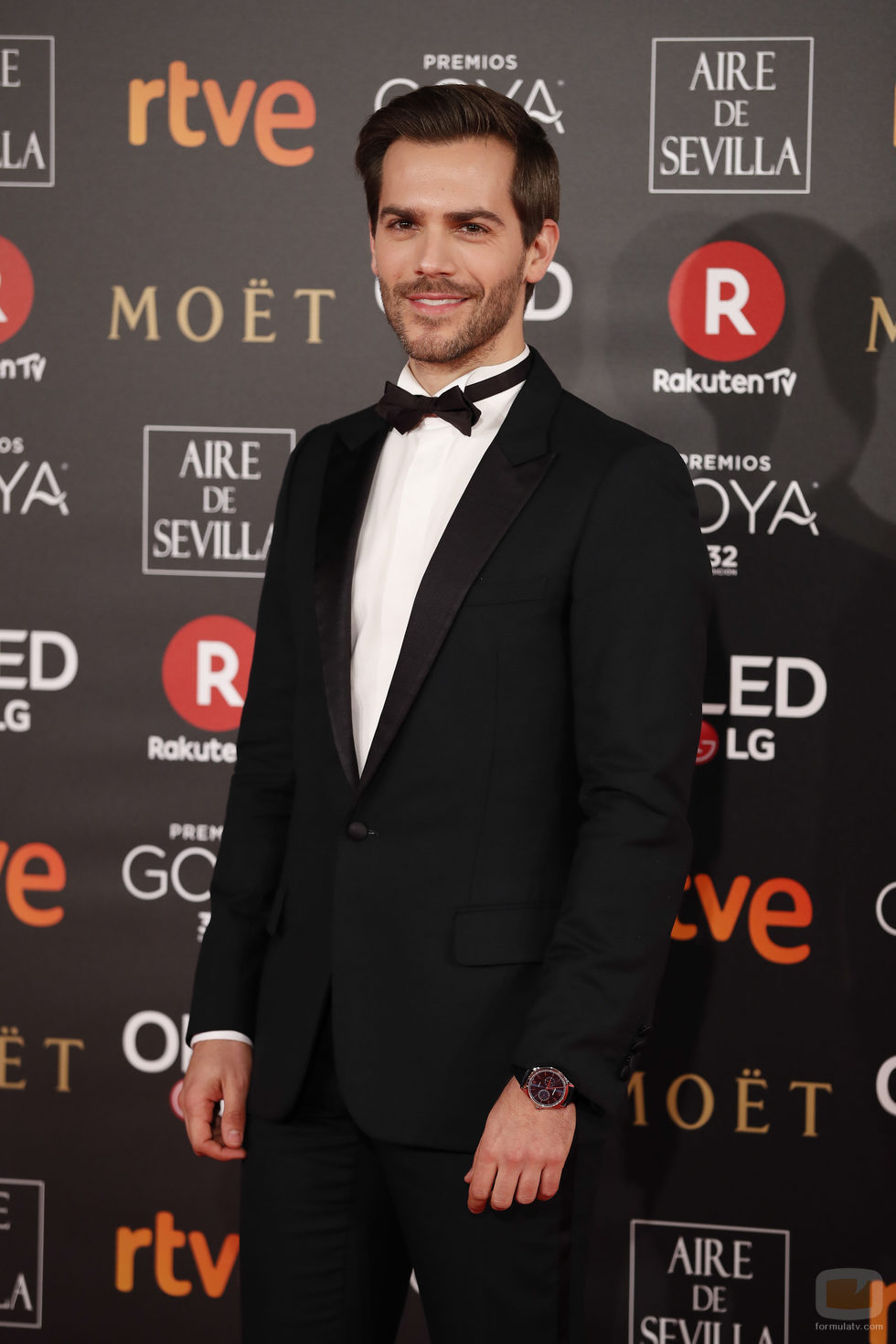 Marc Clotet posa en la alfombra roja de los Premios Goya 2018