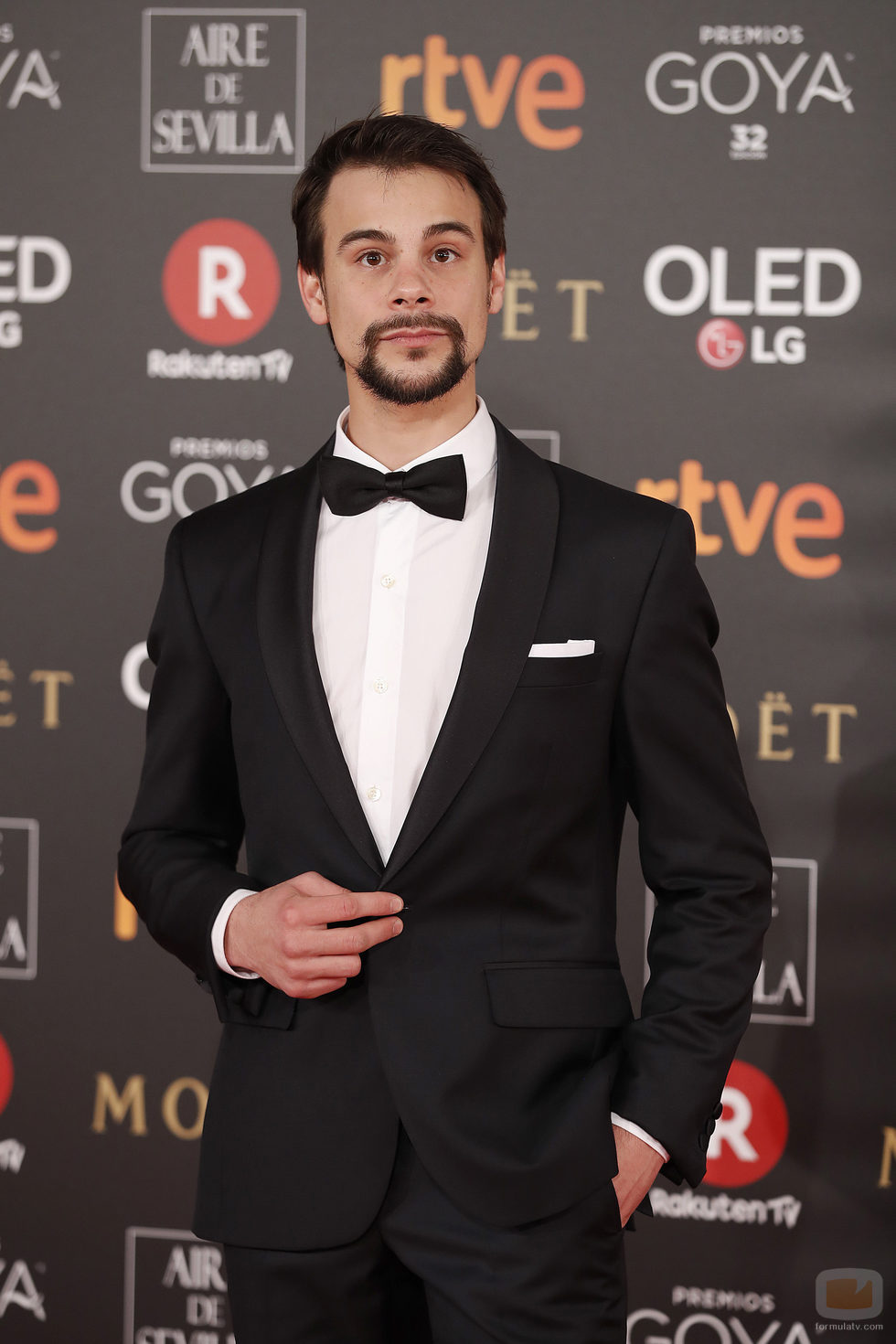 Ferrán Vilajosana posa en la alfombra roja de los Premios Goya 2018