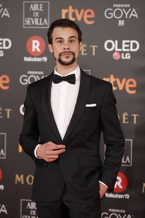 Ferrán Vilajosana posa en la alfombra roja de los Premios Goya 2018