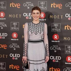 Marta Nieto en la alfombra roja de los Premios Goya 2018