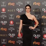 Elena Furiase en la alfombra roja en los Premios Goya 2018