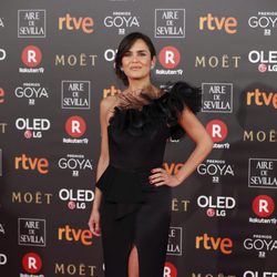 Elena S. Sánchez posa en la alfombra roja de los Premios Goya 2018