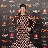 Pepa Charro posa en la alfombra roja de los Premios Goya 2018