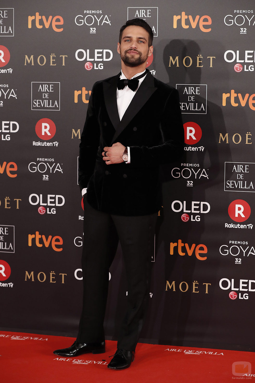 Jesús Castro en la alfombra roja de los Premios Goya 2018