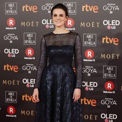 Melina Matthews posa en la alfombra roja de los Premios Goya 2018