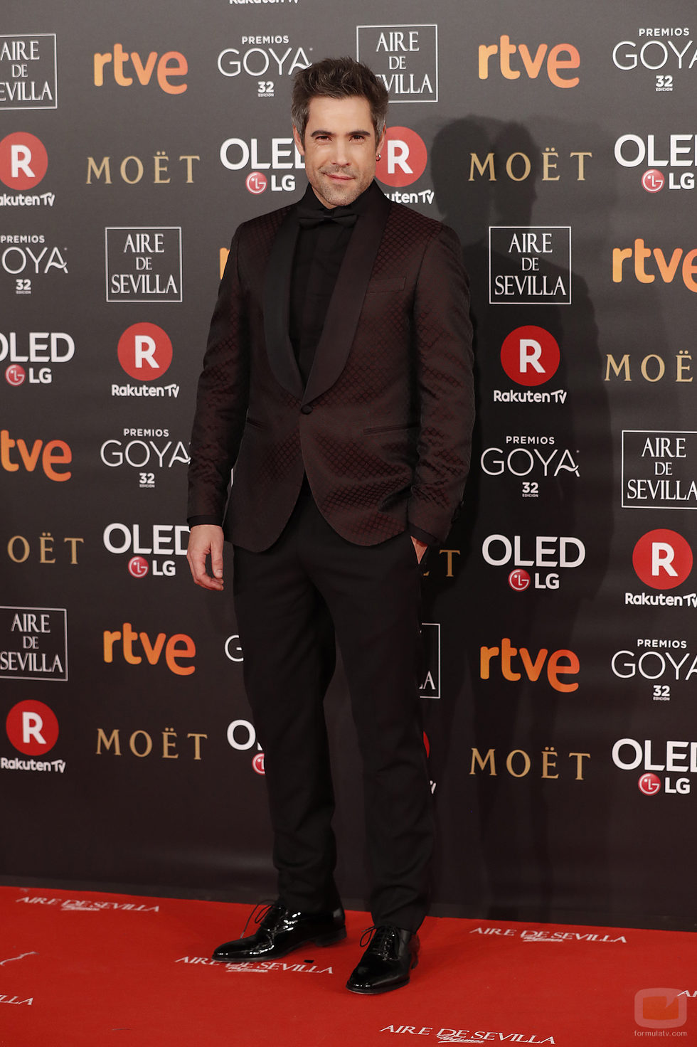 Unax Ugalde posa en la alfombra roja de los Premios Goya 2018