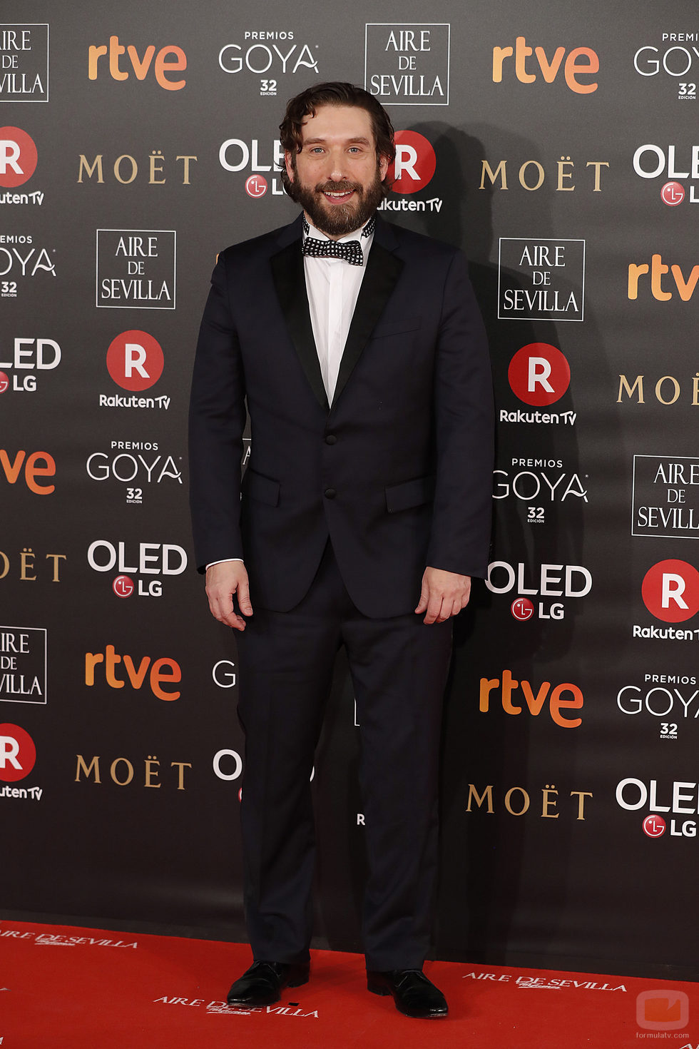 Sergio G. Sánchez en la alfombra roja de los Goya 2018