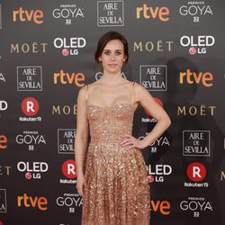 Marta Etura posa en la alfombra roja de los Premios Goya 2018