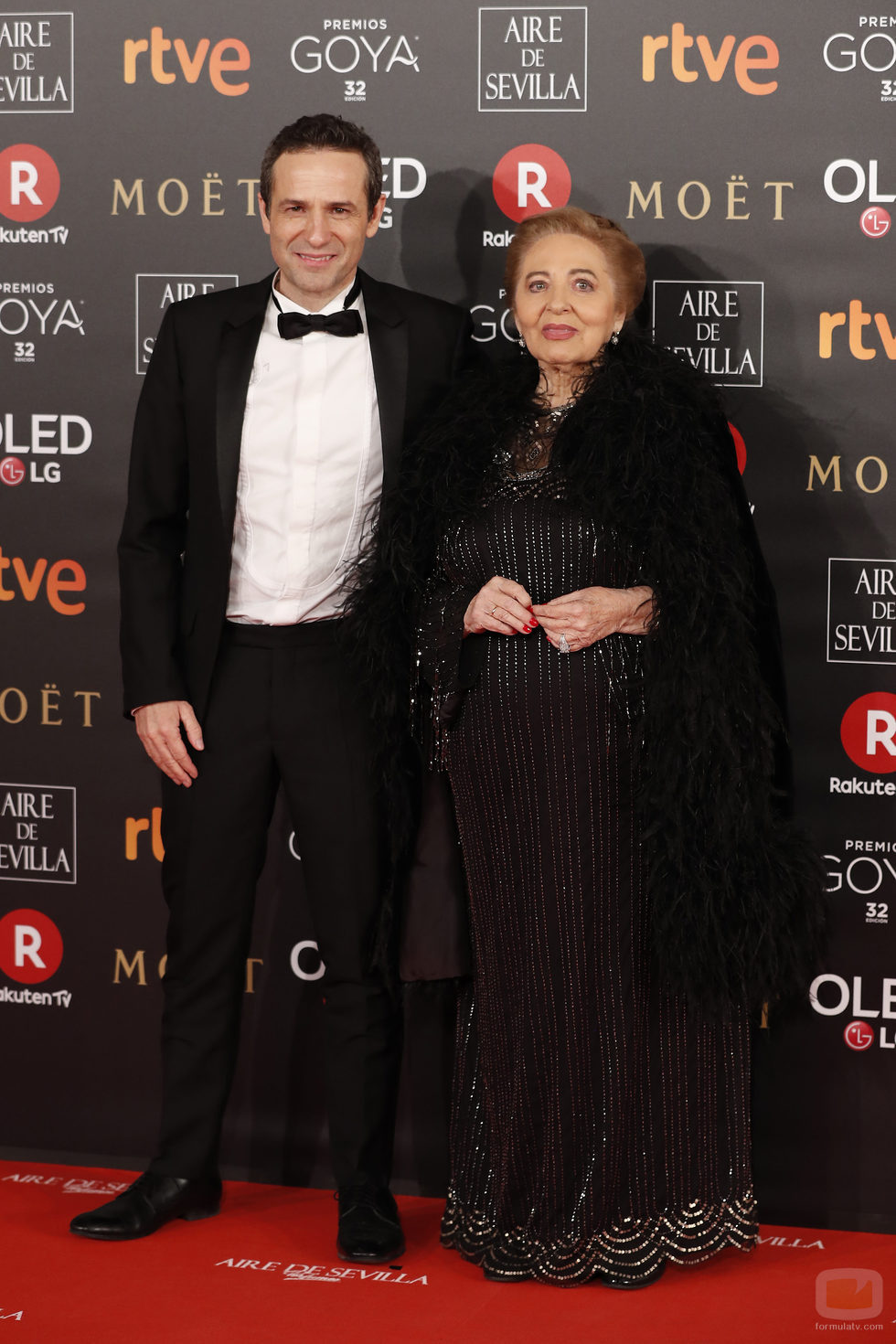 Julita y Gustavo Salmerón en los Premios Goya 2018