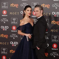 Juana Costa y Ernesto Alterio posan en los Premios Goya 2018
