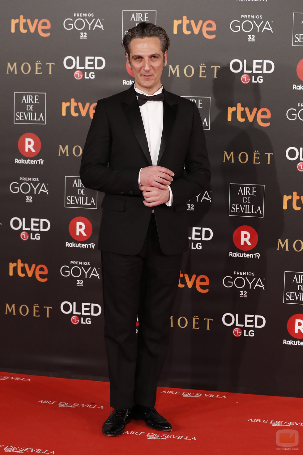 Ernesto Alterio en la alfombra roja en los Premios Goya 2018