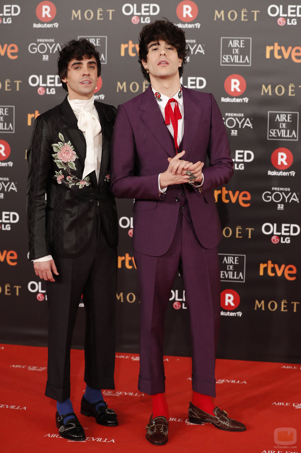 Javier Ambrossi y Javier Calvo, Los Javis, en los Goya 2018