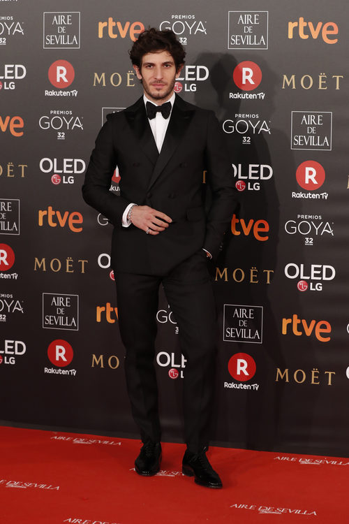 Quim Gutiérrez en la alfombra roja de los Premios Goya 2018