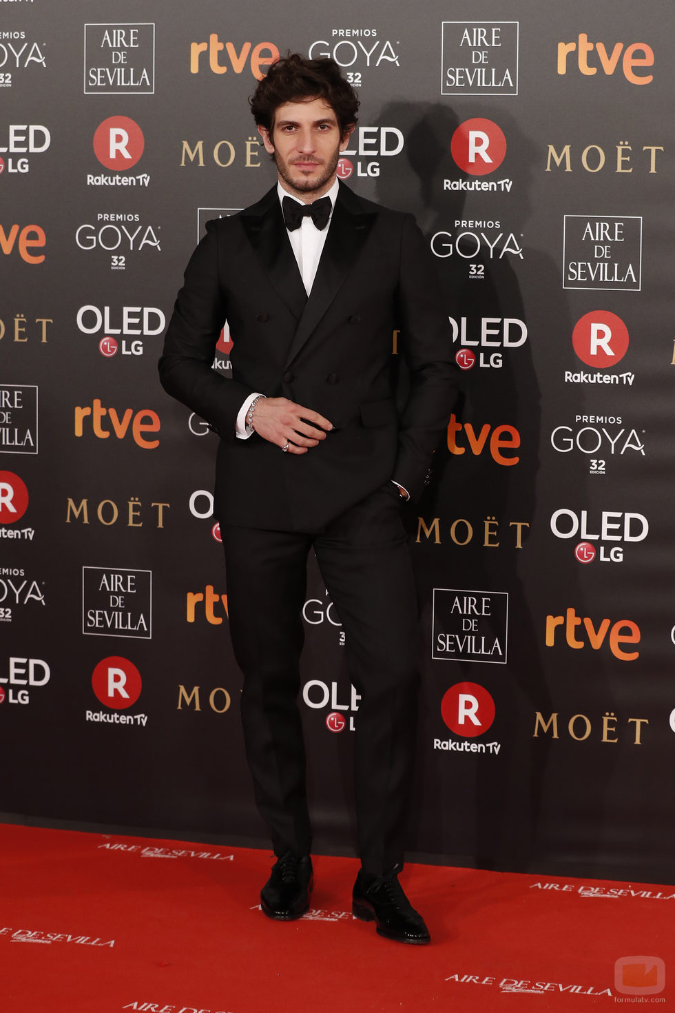 Quim Gutiérrez en la alfombra roja de los Premios Goya 2018