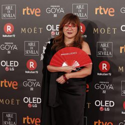 Isabel Coixet posa en la alfombra roja de los Premios Goya 2018
