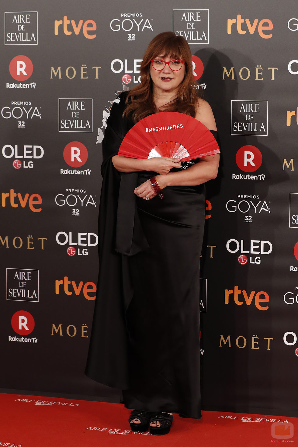 Isabel Coixet posa en la alfombra roja de los Premios Goya 2018