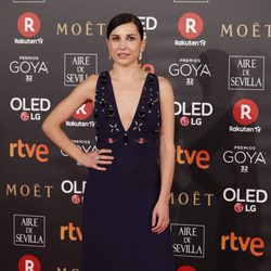 Marian Álvarez posa en la alfombra roja de los Premios Goya 2018