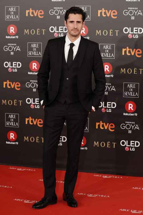 Juan Diego Botto posa durante la alfombra roja de los Premios Goya 2018