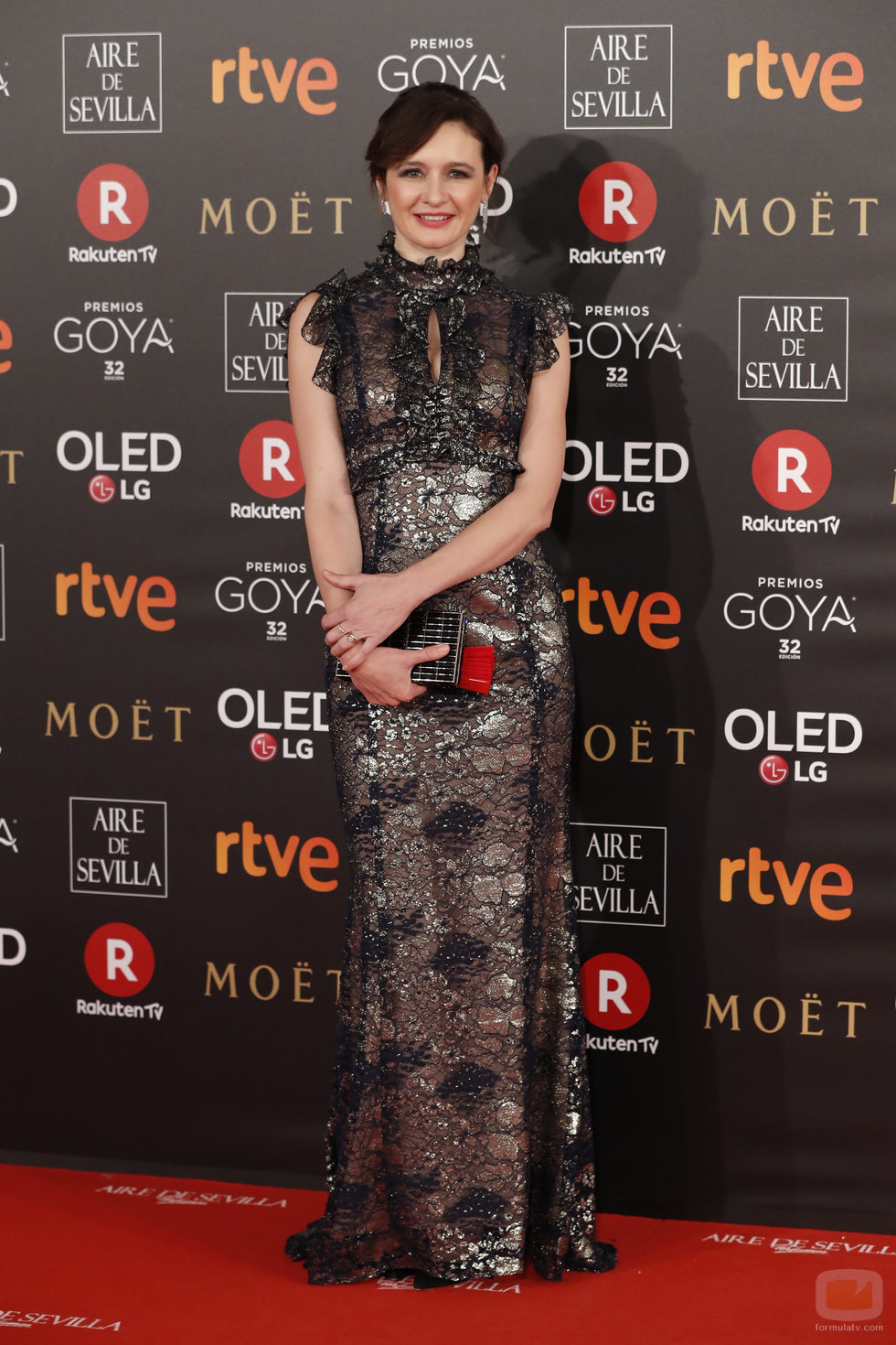 Emily Mortimer posa en la alfombra roja de los Premios Goya 2018
