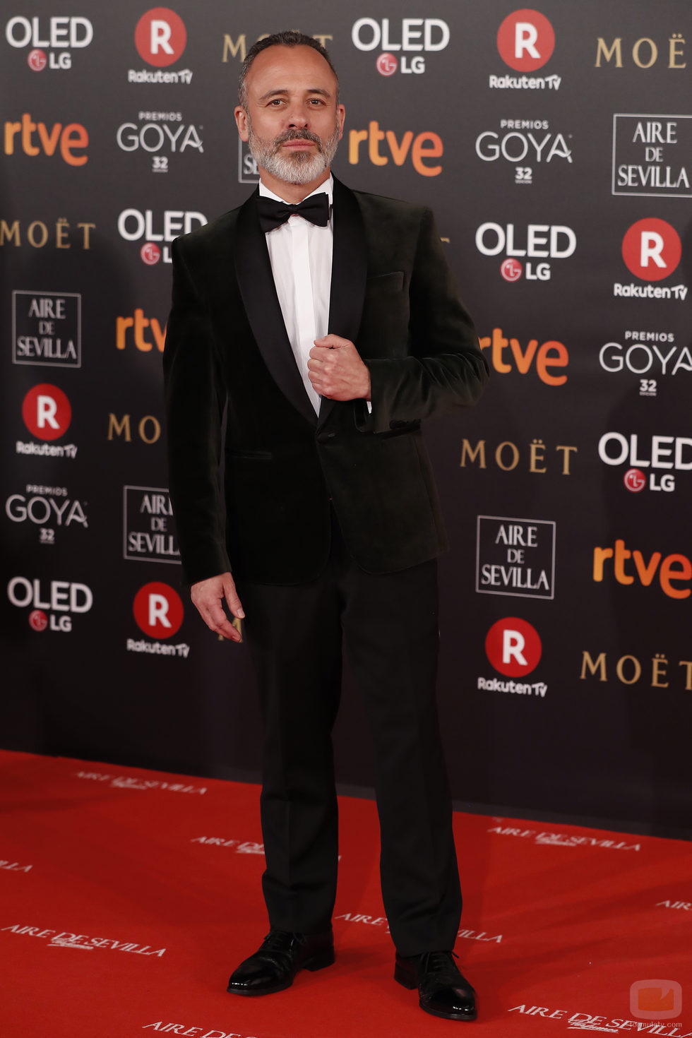 Javier Gutiérrez posa en los Premios Goya 2018