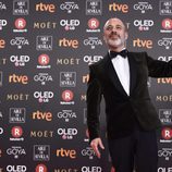 Javier Gutiérrez posa con el premio a Mejor Actor Protagonista en los Goya 2018