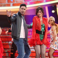 David Amor y Adriana Abenia como Luis Fonsi y Demi Lovato en la gala 17 de 'Tu cara me suena'